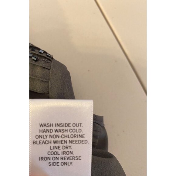 Banana Republic Gray Sleeveless Embellished Tank Top Medium - Picture 5 of 9